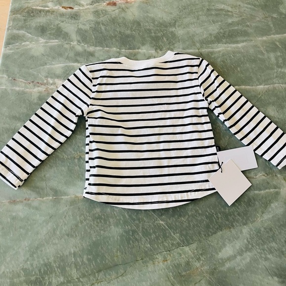 Dot Australia Striped Black White Shirt NWY - Picture 2 of 5